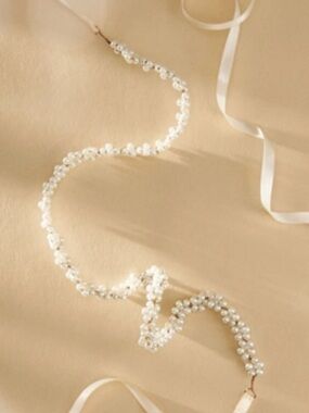 Anthropologie Tempête Daisy Pearl Belt